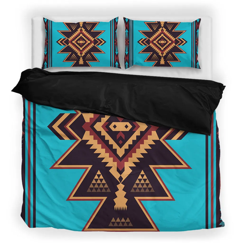 Blue Background Native Bedding Set WCS