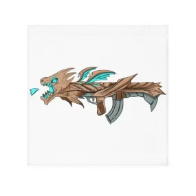 Blue Dragon Gun Face Towel