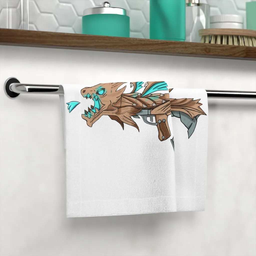 Blue Dragon Gun Face Towel