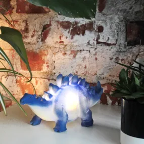 Blue Stegosaurus Mini Led Lamp