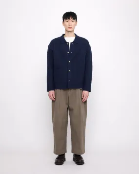 Boiled Wool Chore Shirt Jacket - FW24 - Navy