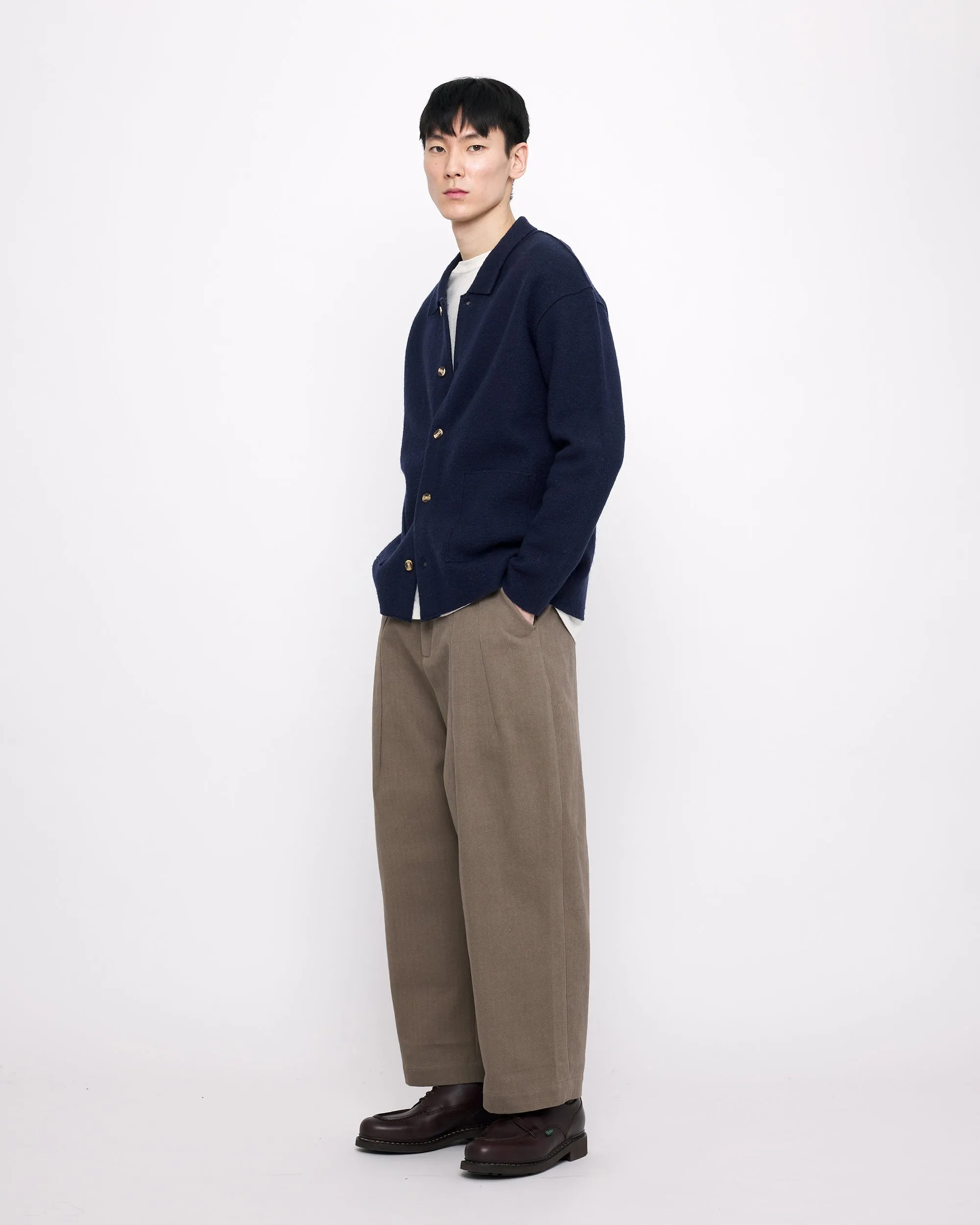 Boiled Wool Chore Shirt Jacket - FW24 - Navy