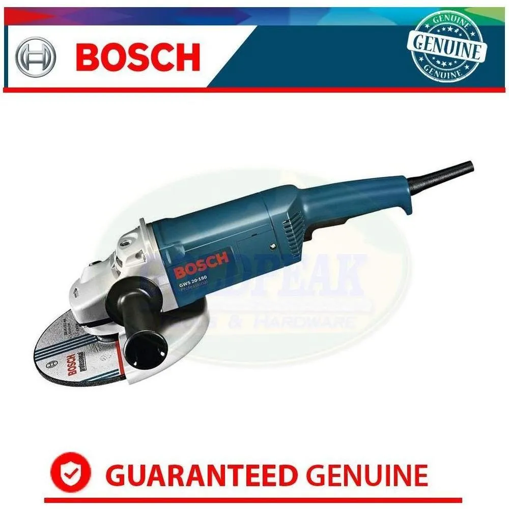 Bosch GWS 20-180 Large Angle Grinder 7" (180mm) 2000W