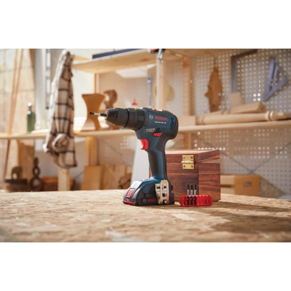 Bosch GXL18V-240B22 18V 2-Tool Combo Kit with 1/2" Hammer Drill/Driver, Two-In-One 1/4" and 1/2" Bit/Socket Impact Driver/Wrench and (2) 2 Ah Standard Power Batteries