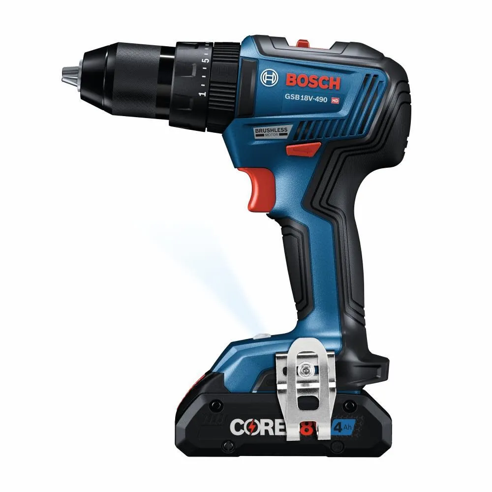 Bosch GXL18V-240B22 18V 2-Tool Combo Kit with 1/2" Hammer Drill/Driver, Two-In-One 1/4" and 1/2" Bit/Socket Impact Driver/Wrench and (2) 2 Ah Standard Power Batteries