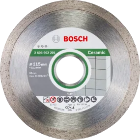 Bosch Professional | Cutting Disc Std for Ceramics 115X22,23X1,6X7mm Continuous Rim