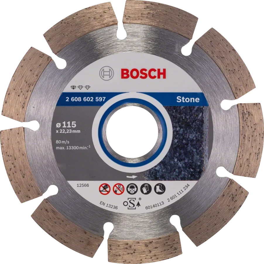 Bosch Professional | Cutting Disc Std for Stone 115X22,23X1,6mm Segmented