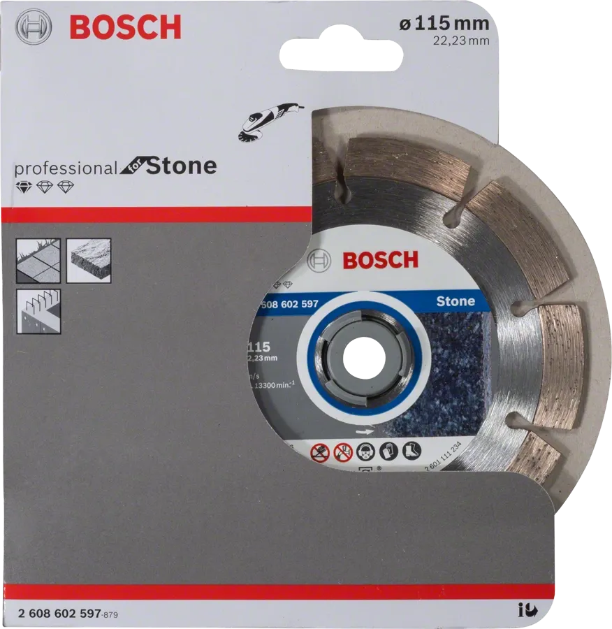 Bosch Professional | Cutting Disc Std for Stone 115X22,23X1,6mm Segmented