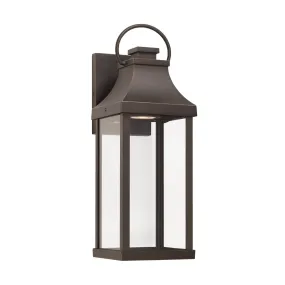 Bradford Night Sky Coastal Outdoor Wall Lantern - 17.25" Oiled Bronze