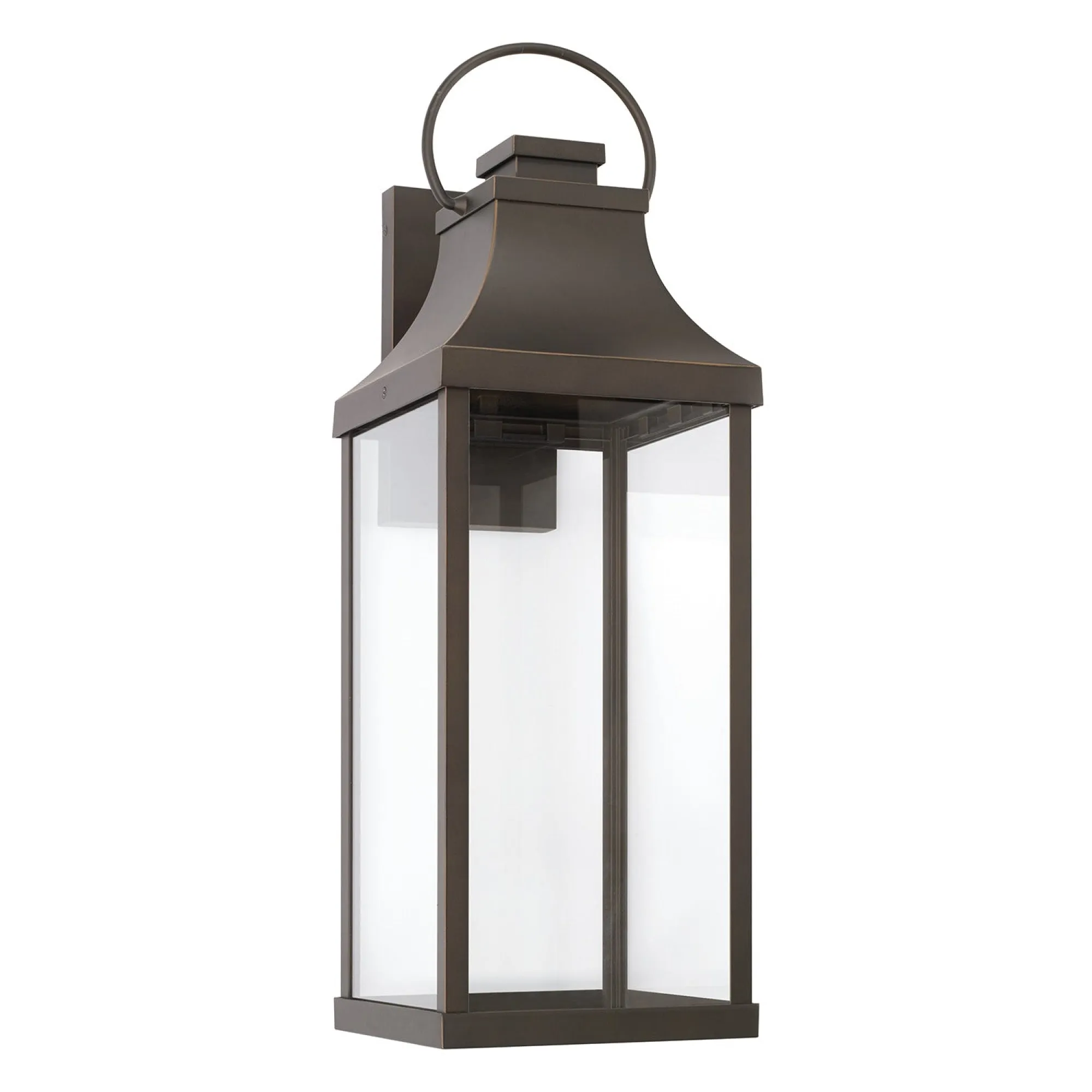 Bradford Night Sky Coastal Outdoor Wall Lantern - 27" Oiled Bronze