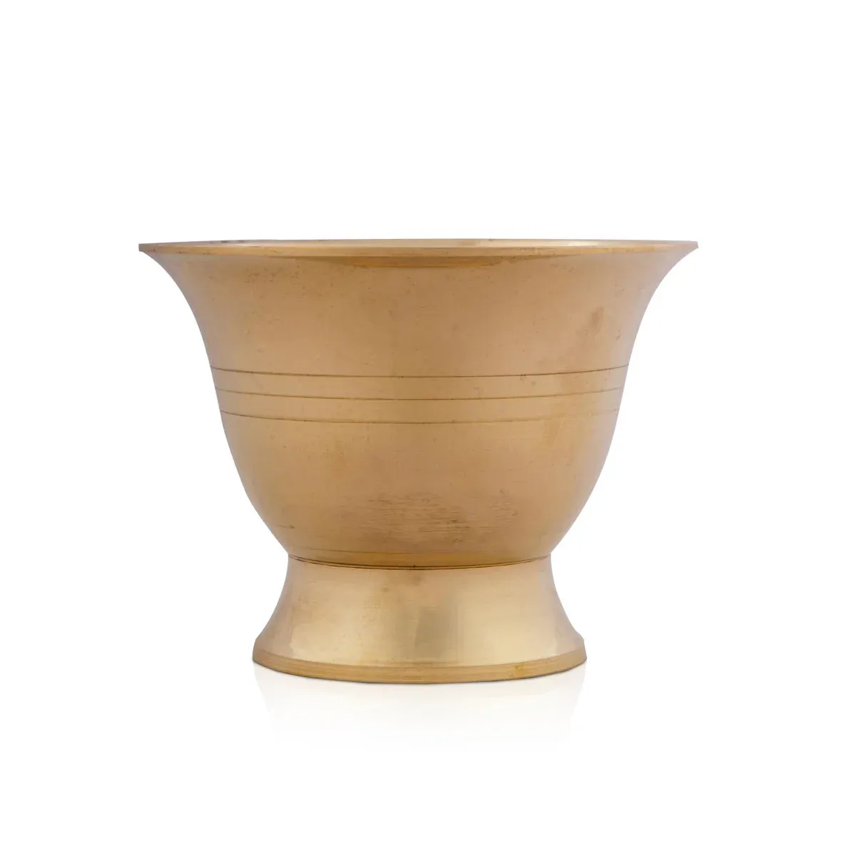 Brass Cup - 3 x 4 Inches | Katori/ Pooja Bowl for Home/ 240 Gms Approx