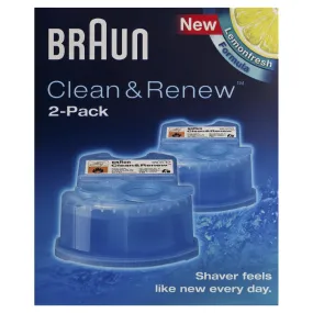 Braun Clean & Renew Refill Cartridges CCR - 2 pack