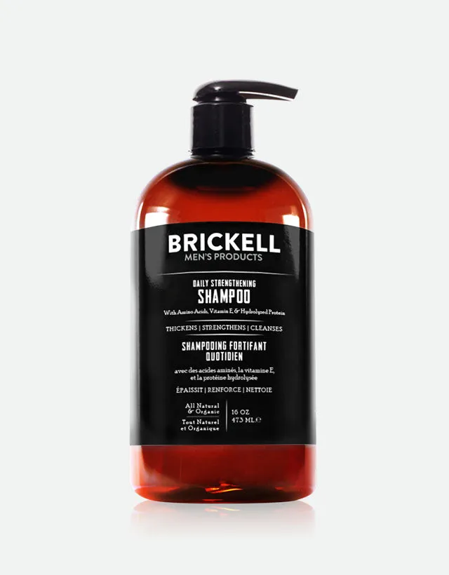 Brickell Men's Products - Daily Strengthening Shampoo, 473ml