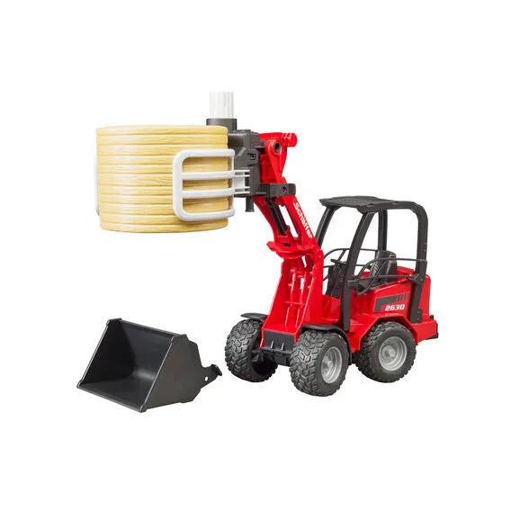 Bruder Schaffer Compact Loader 2034 with Bale Grab