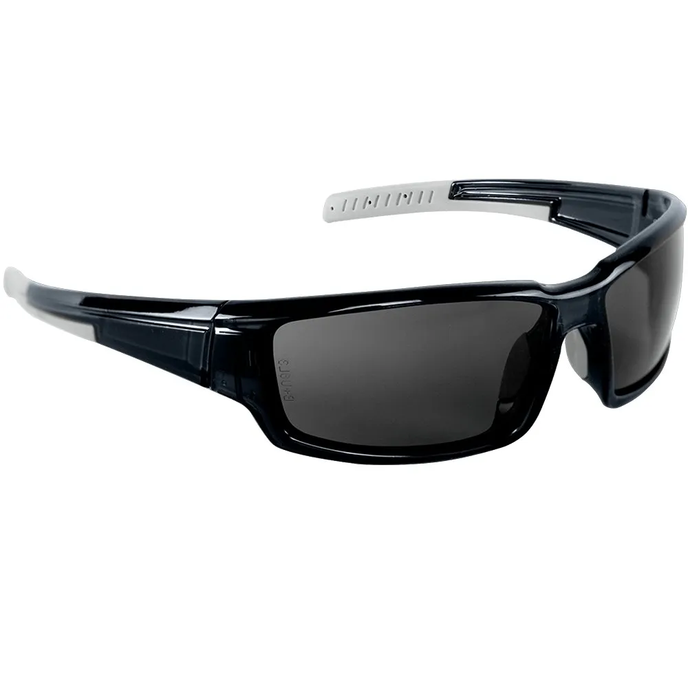 Bullhead Maki Ballistic Rated Safety Glasses, Sport Design with Rubber Nose Piece