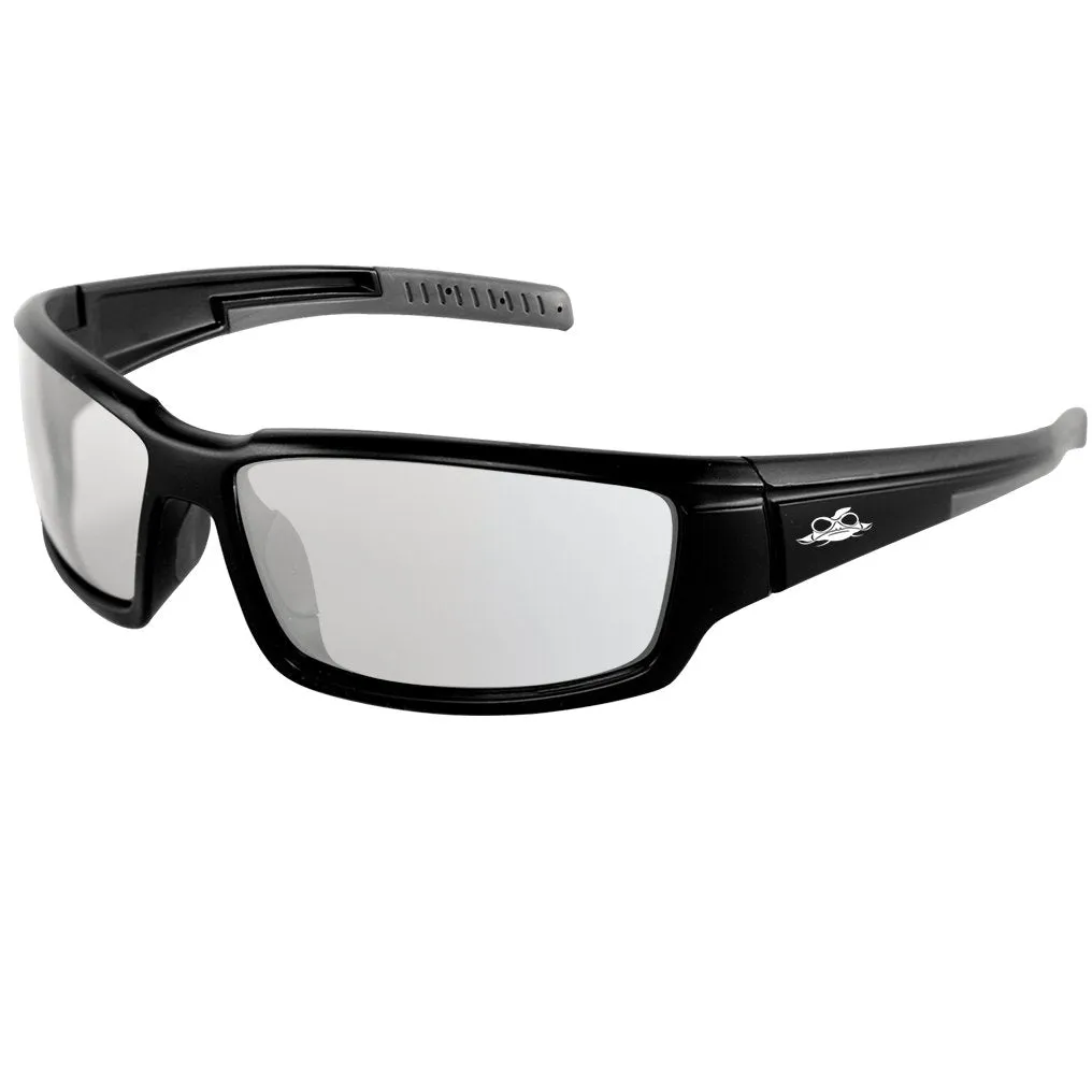 Bullhead Maki Ballistic Rated Safety Glasses, Sport Design with Rubber Nose Piece