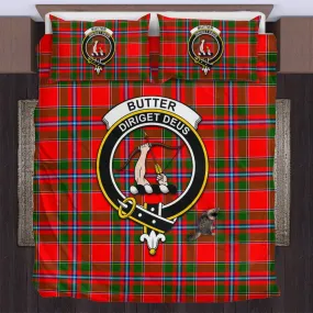 Butter Tartan Bedding Set with Family Crest