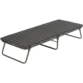 Camping Cot with Sleeping Pad, Folding Steel Cot with Thick Mattress Pad for Comfortable Sleeping, Deluxe Size Available