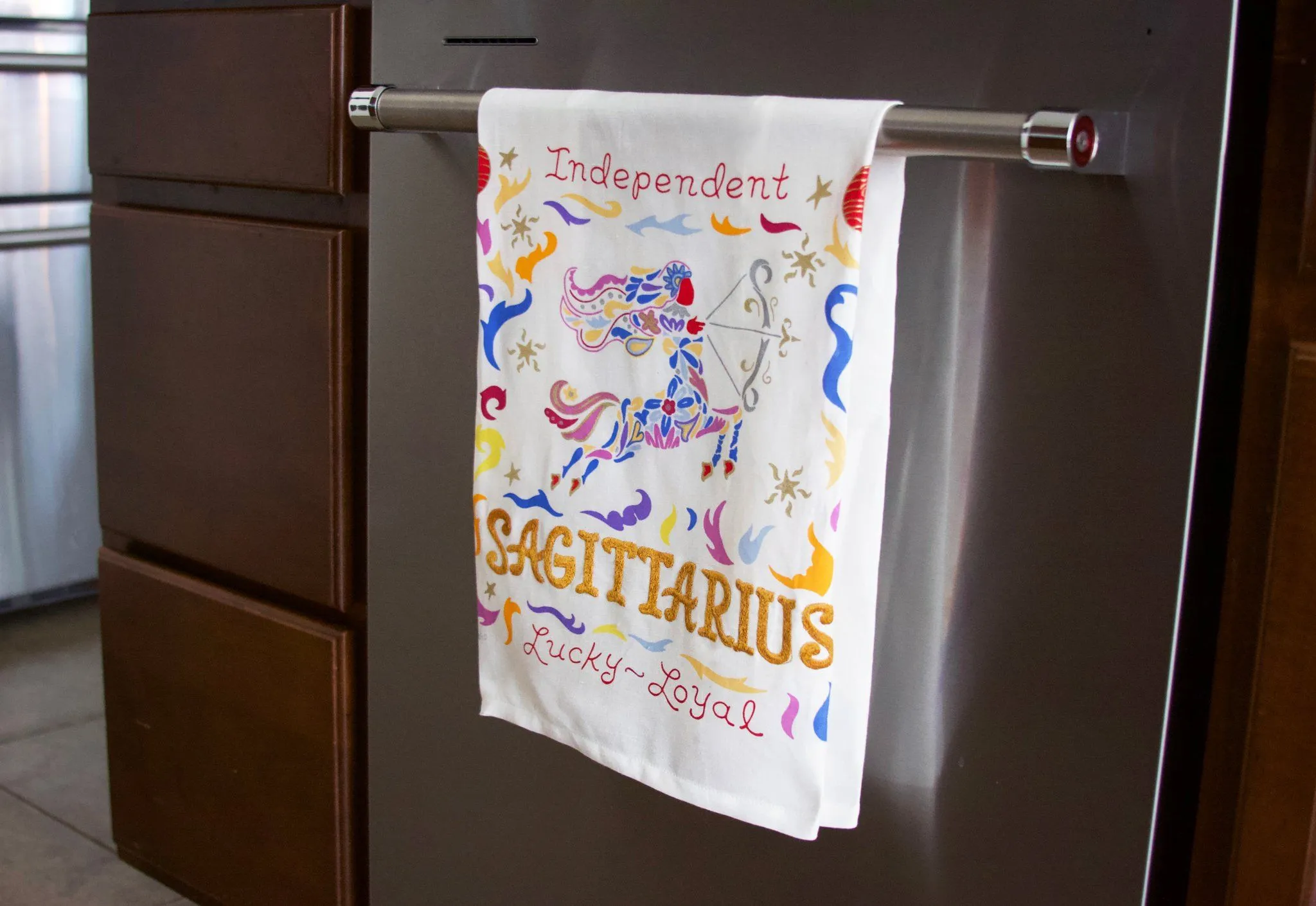 Capricorn Astrology Dish Towel