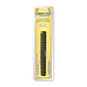 CARBON WIDE TEETH STYLING COMB (182 X 24 X 4 MM)