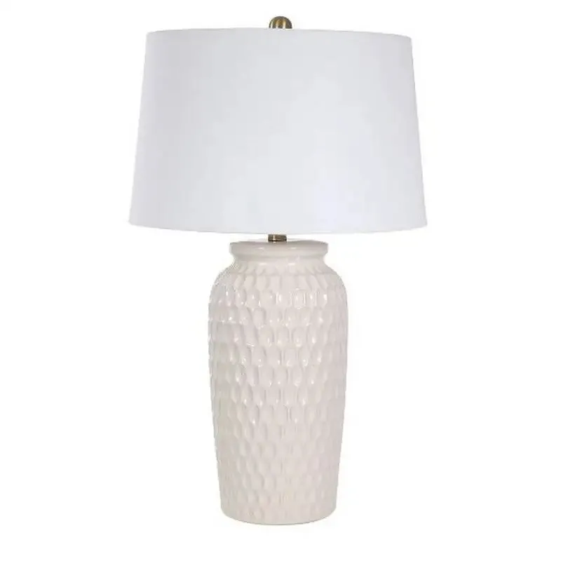 Ceramic Table Lamp With Linen Shade