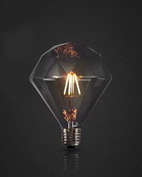 Citra Edison Diamond Shape LED Bulb,Vintage LED Filament Light Bulb, 3000k Warm White White, 80W Incandescent Equivalent, E26/27 Medium Base Lamp for Restaurant,Home,Reading Room,Office,