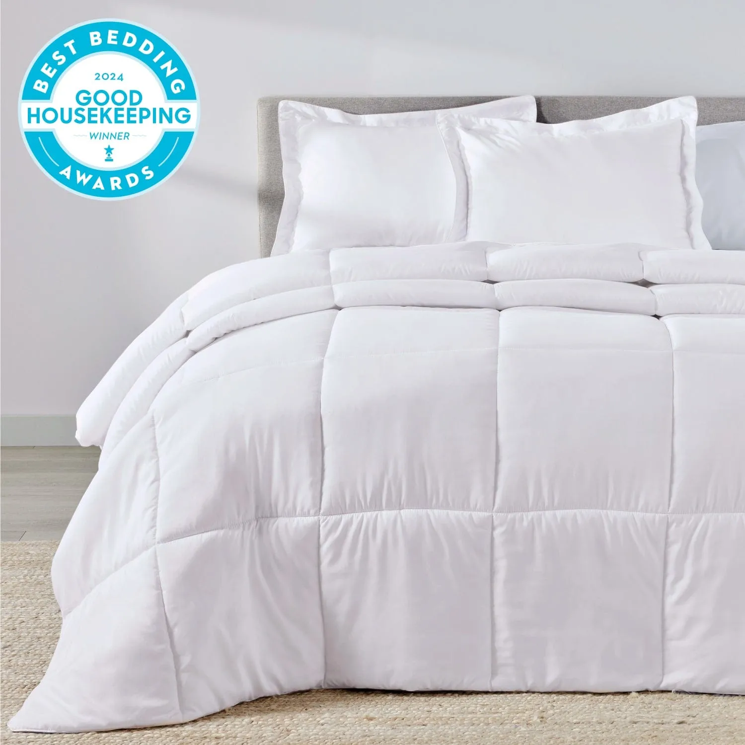 Classic White Oversized Comforter Set