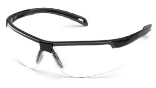 Clear H2MAX Anti-Fog Lens with Black Frame Safety Glasses - Case of 12