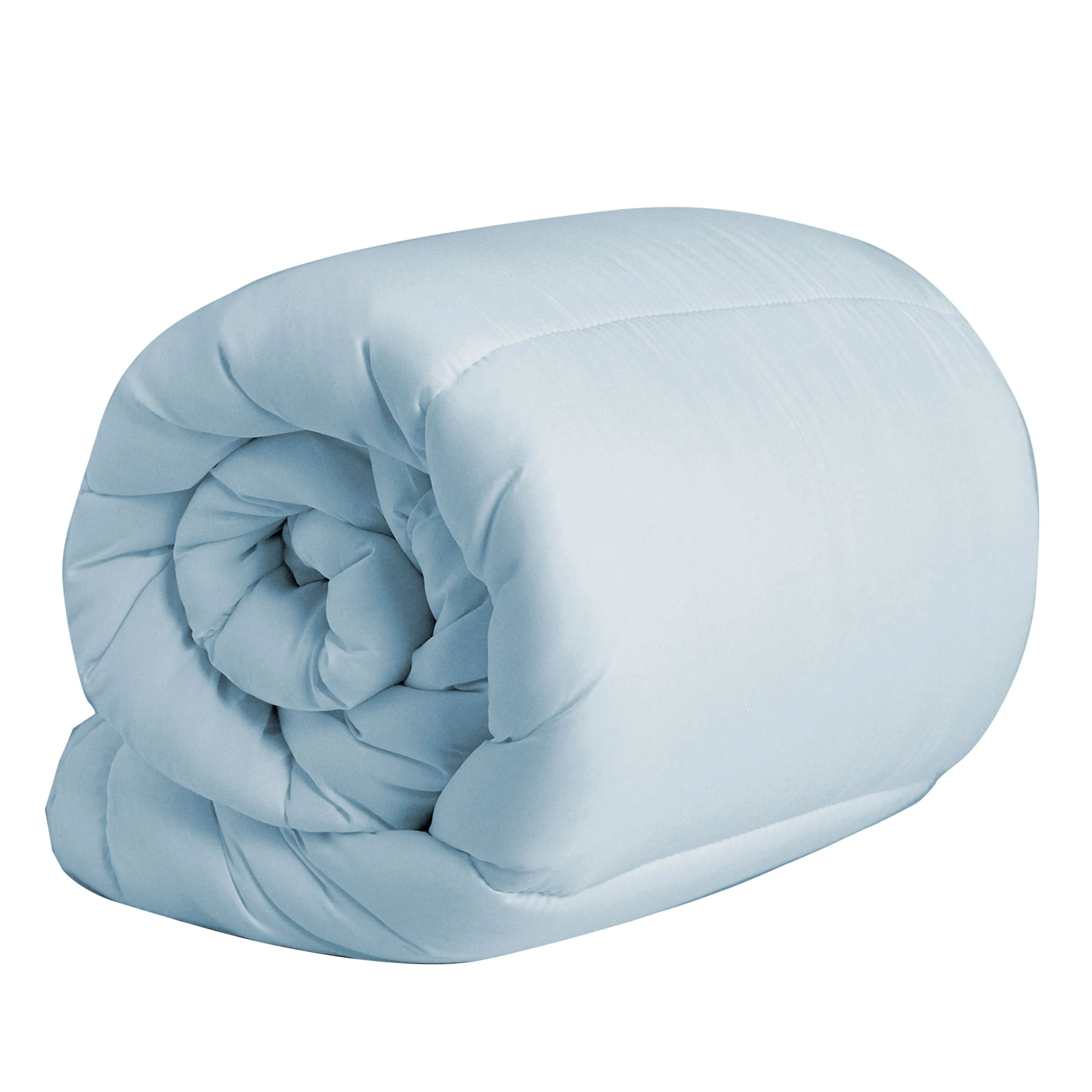 Cotton Home Roll Comforter Metallic Blue