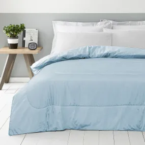 Cotton Home Roll Comforter Metallic Blue