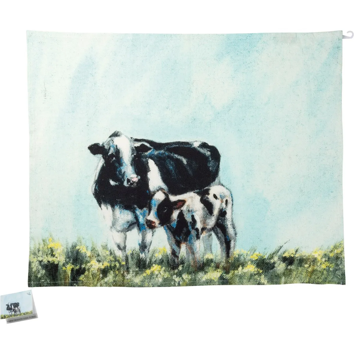 COW AND CALF DISH TOWEL