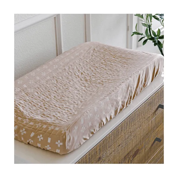 Crane Ezra Quilted Change Pad Cover - Copper Dash