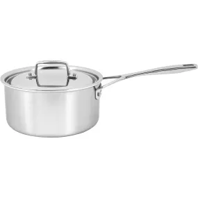 Demeyere Essential 5-ply 3-qt Stainless Steel Saucepan with Lid