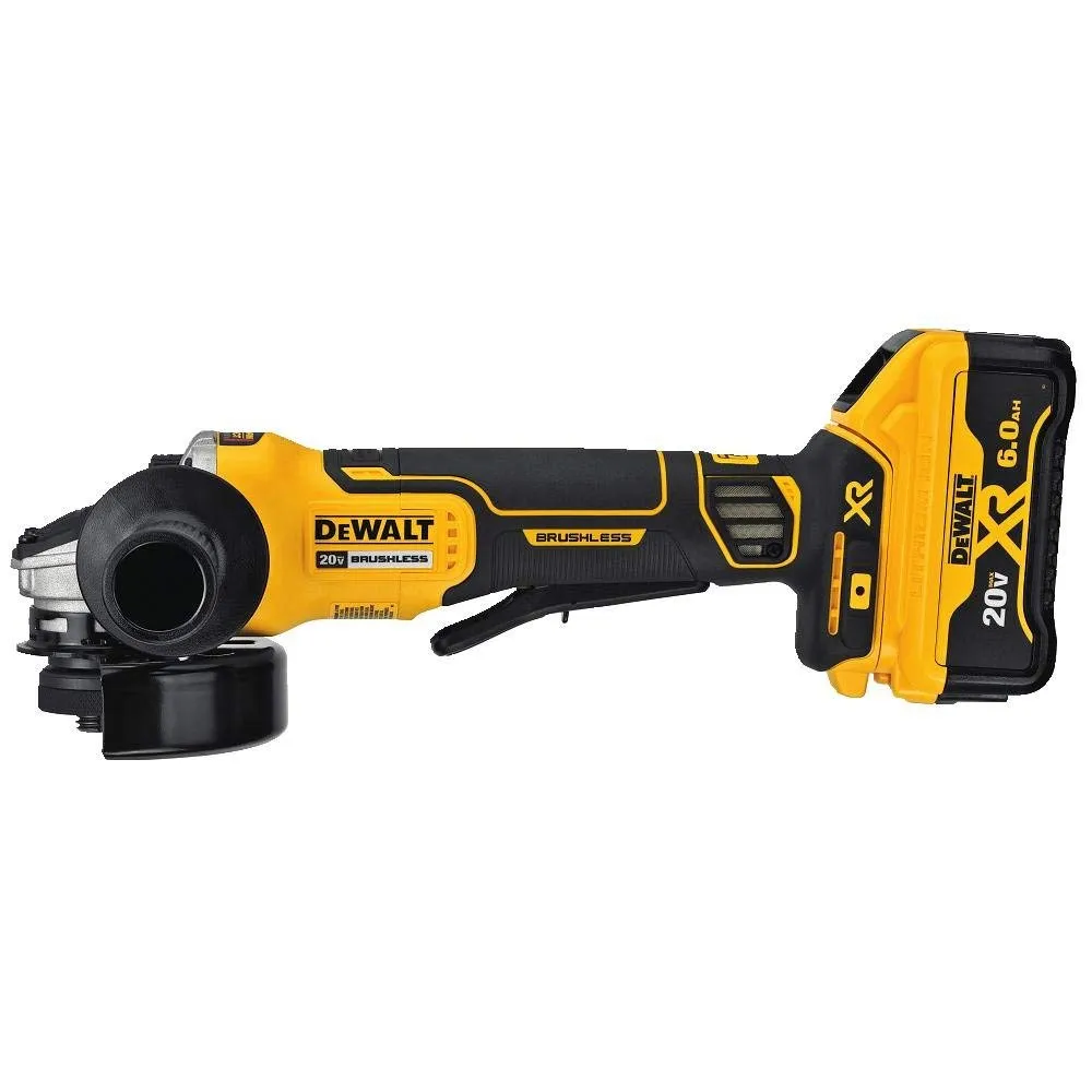 DeWalt DCG413R2 4.5" 20V Paddle Switch S Angle Grinder Kit w/ Kickback Brake