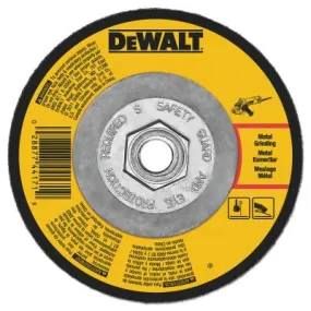 DeWalt® Type 27 Depressed Center Wheels, 7 x 1/4 x 5/8 in-11, A24R Grit, Aluminum Oxide, DW4548