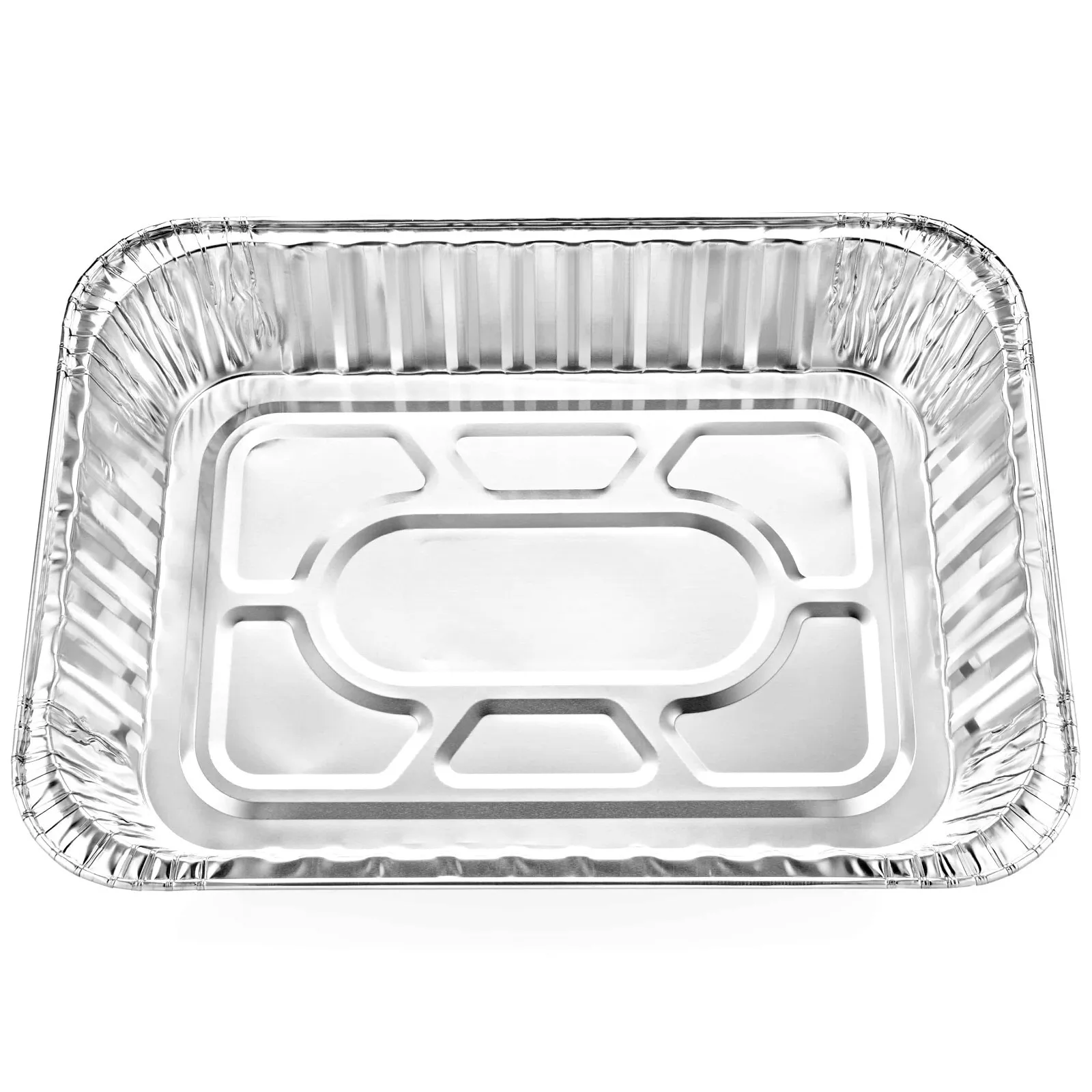 Disposable Aluminum Large 17 X 12.5 X 3.19 inches Rectangular Roaster