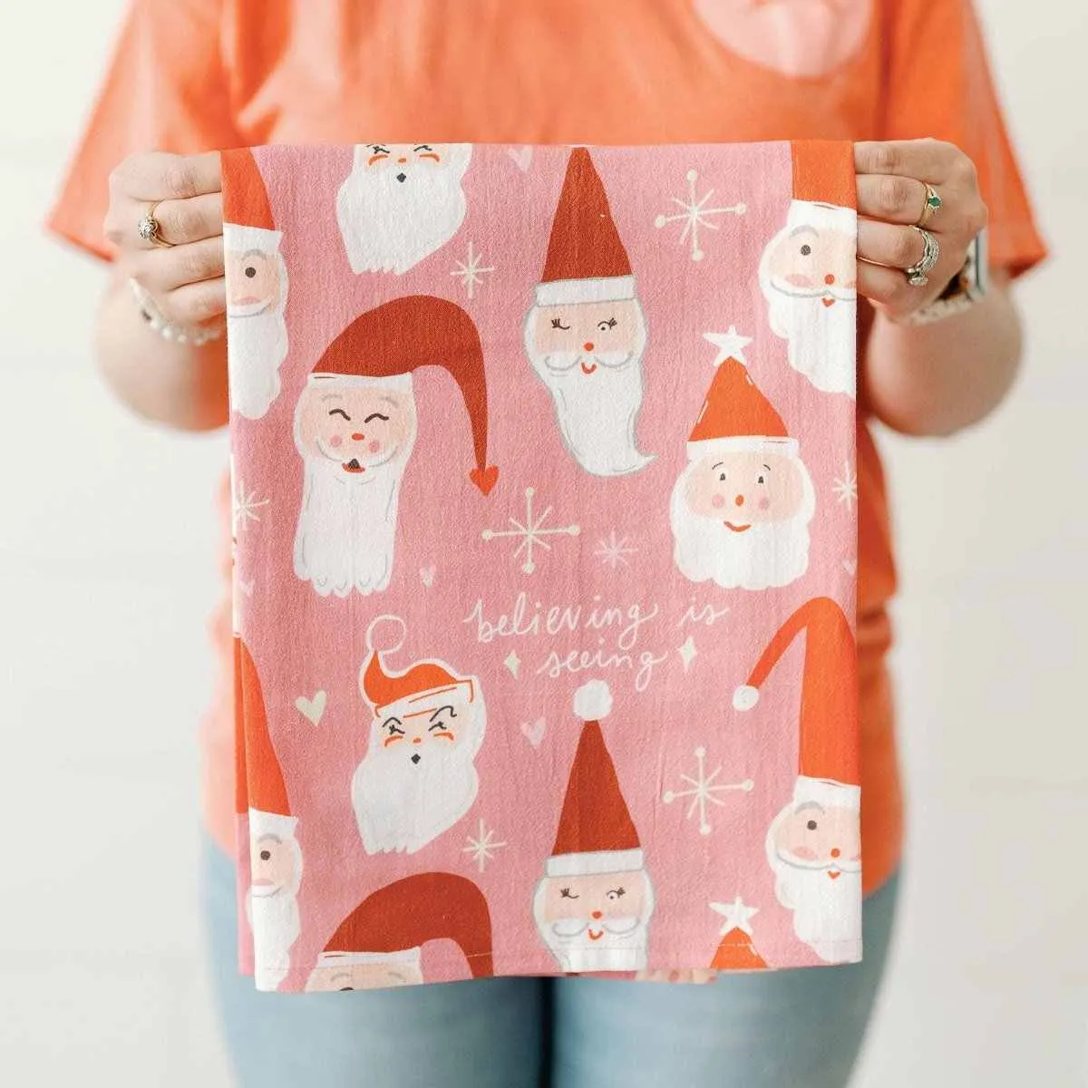 Doe A Deer | Believing Is Seeing Santa Full Pattern Towel