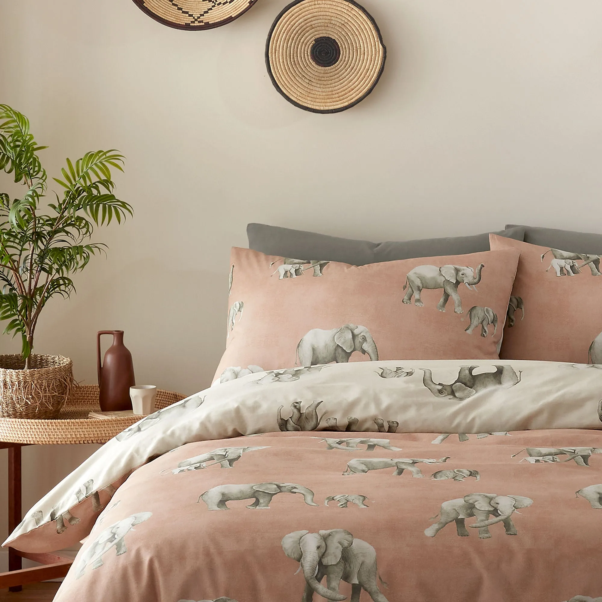 Ella the Elephant Duvet Cover Set by Fusion in Natural