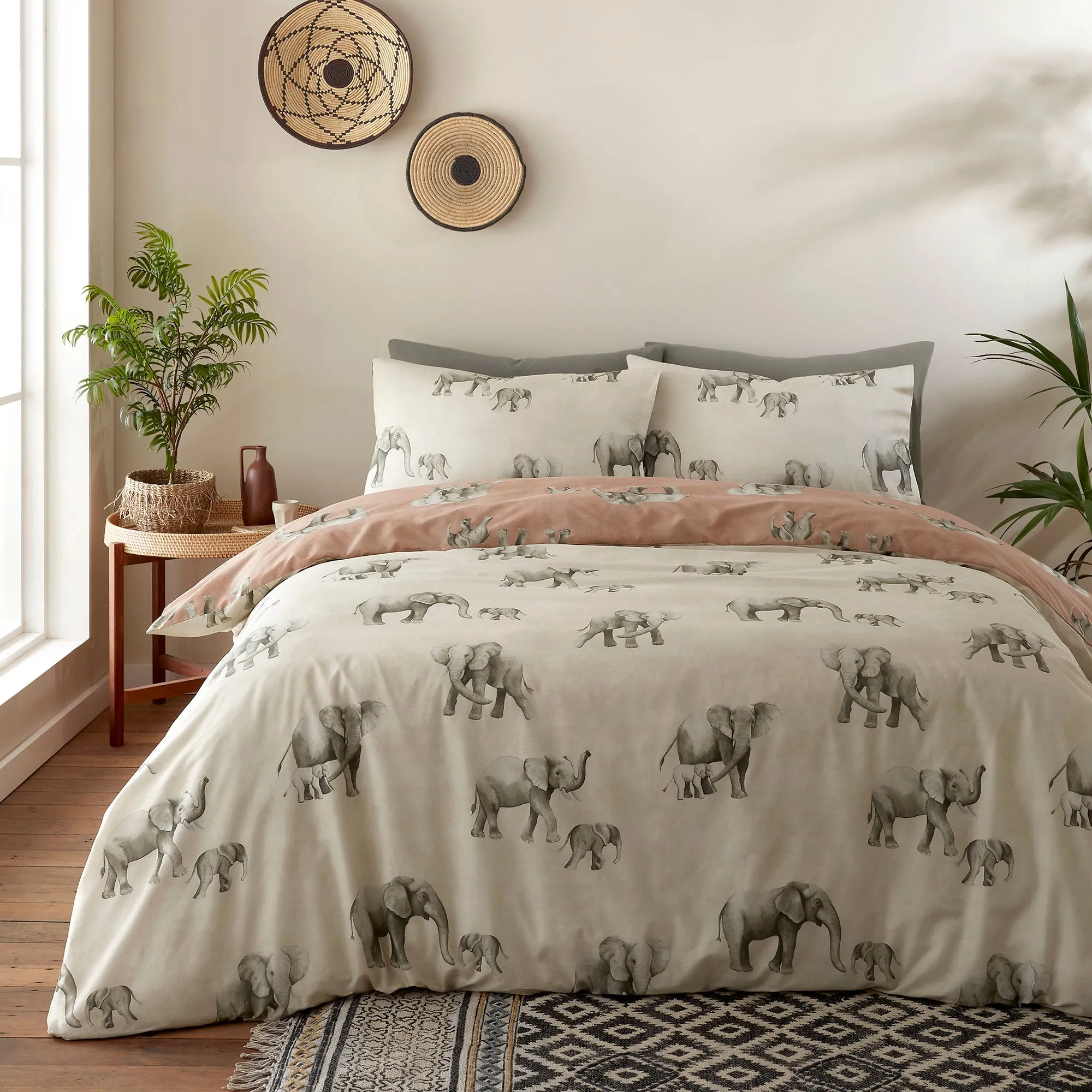 Ella the Elephant Duvet Cover Set by Fusion in Natural