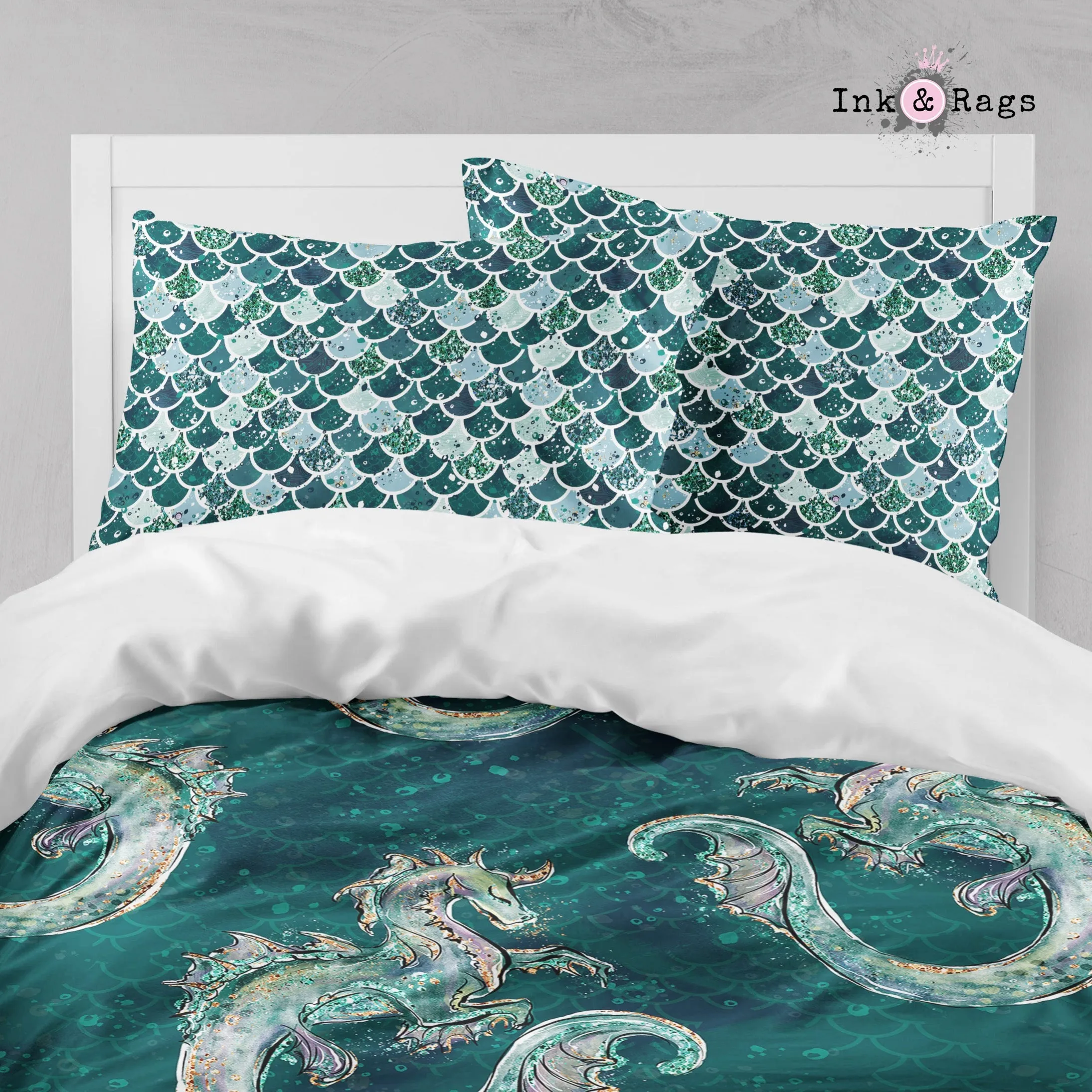 Emerald Dragon Crib and Toddler Bedding Collection