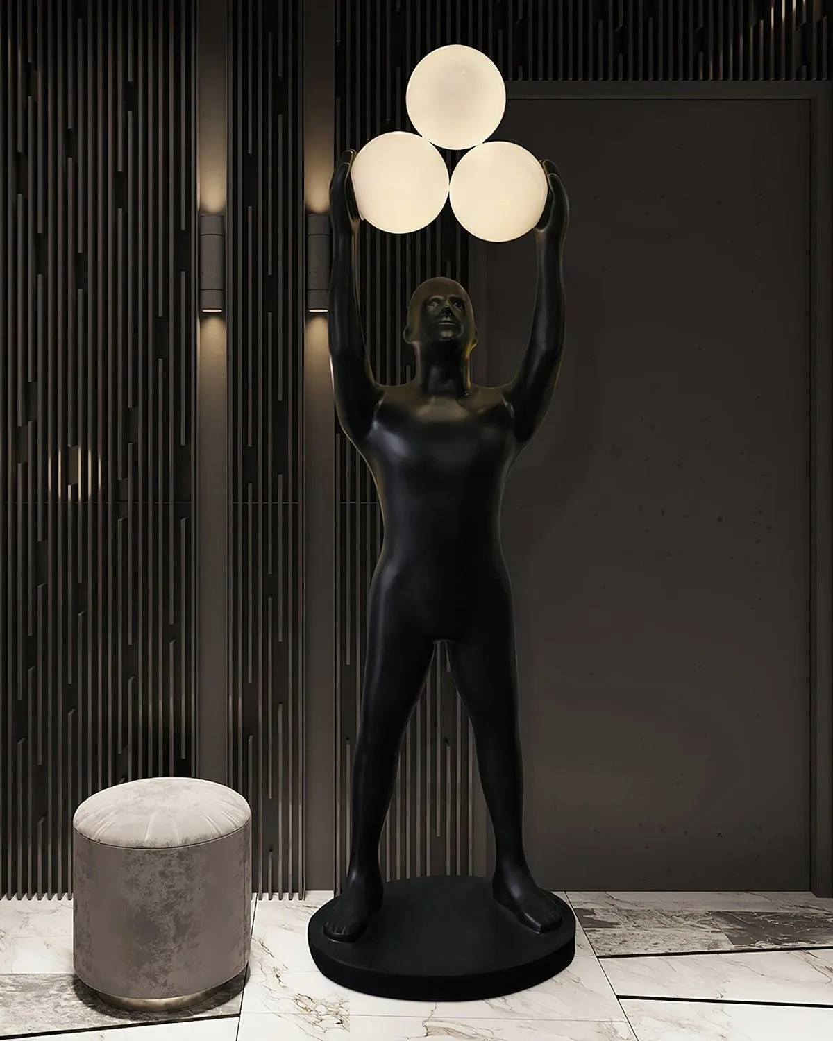 Enlightened Figure Sculptor Floor Lamp