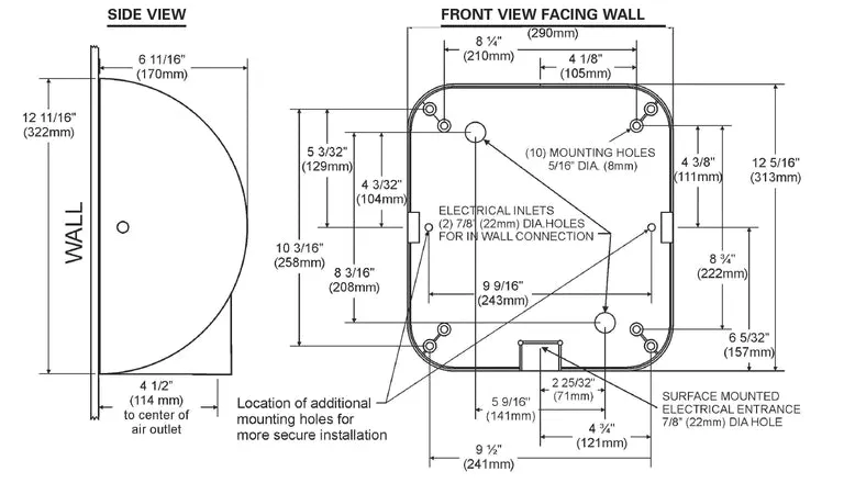 Excel XLERATOR® XL-BW Hand Dryer