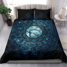 Eye of Horus Mandala - Blue | Bedding Set | Mandalazed