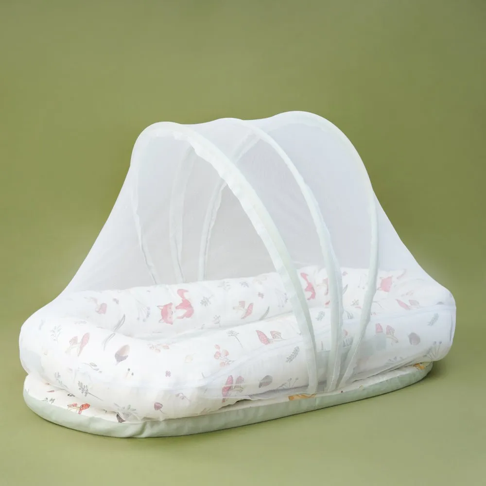 Fancy Fluff Organic Baby Cocoon- Woodland