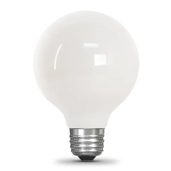 Feit Electric BPG2540W/950CA/FIL LED Bulb, Globe, G25 Lamp, 40 W Equivalent, E26 Lamp Base, Dimmable, Daylight Light