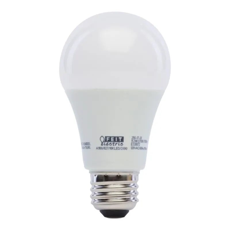 Feit LED A19 E26 (Medium) LED Bulb Soft White 75 Watt Equivalence 2 pk