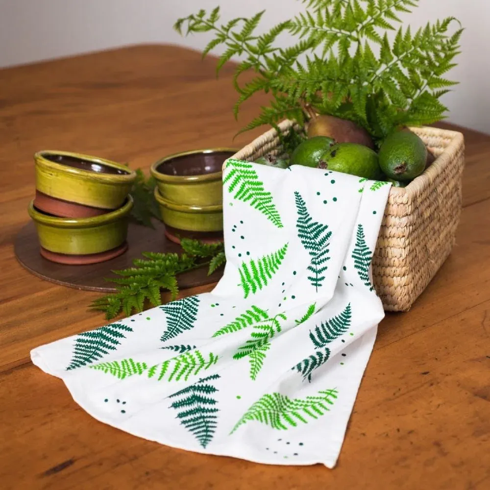 Ferns Tea Towel