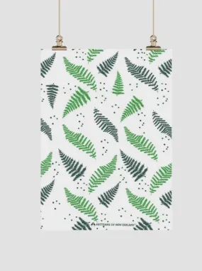 Ferns Tea Towel