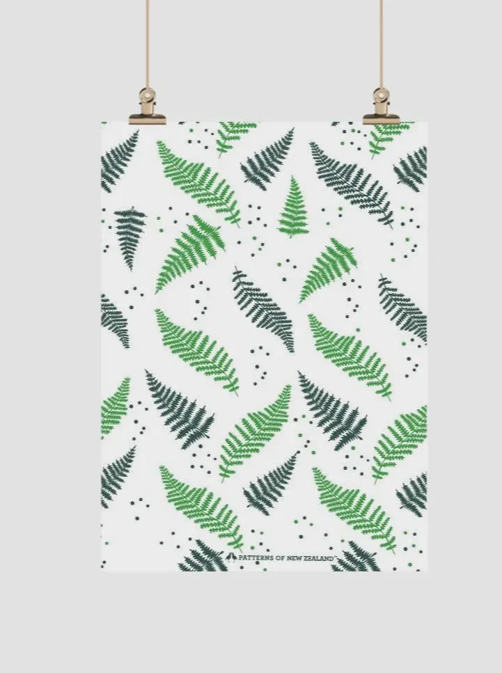 Ferns Tea Towel