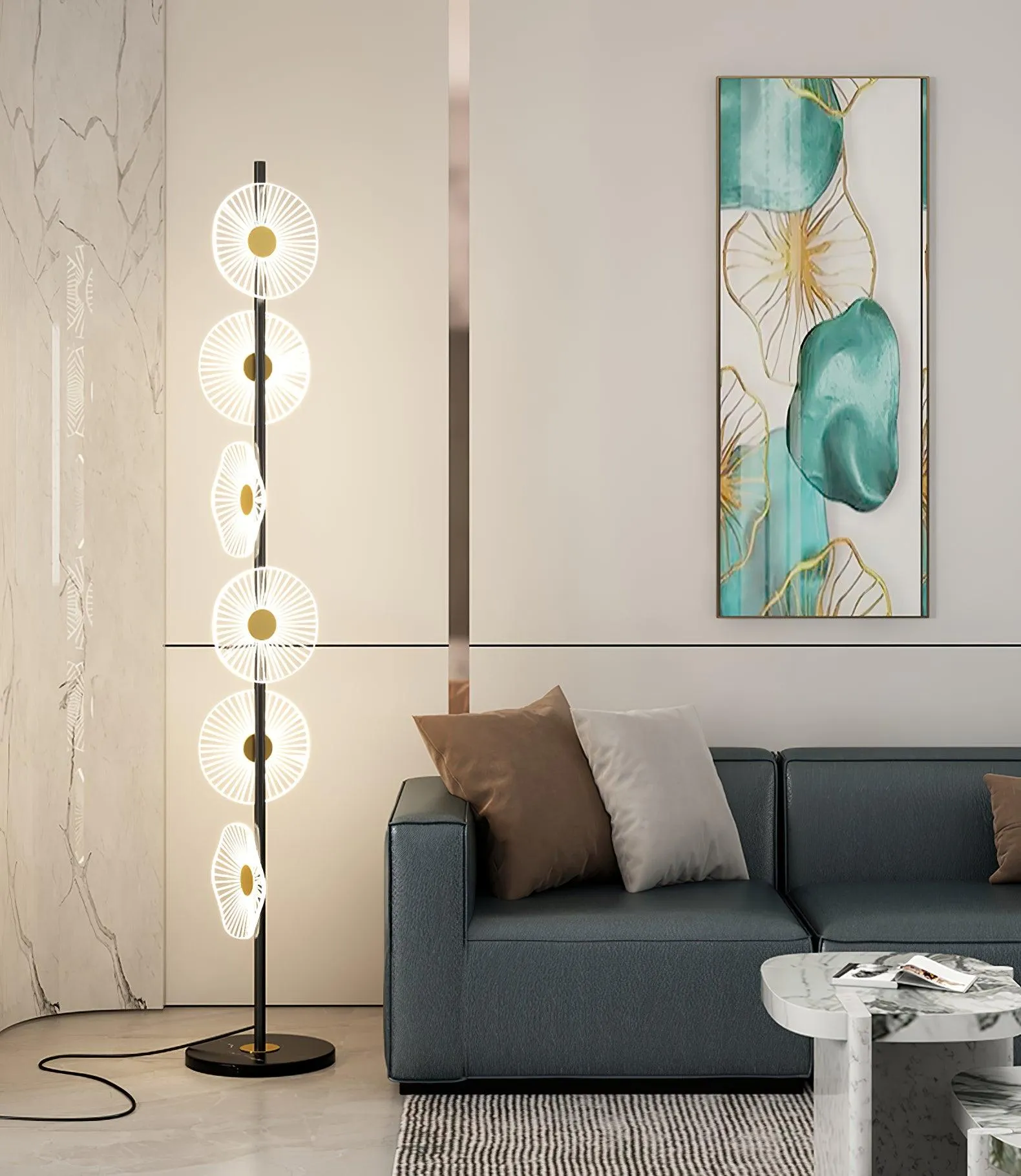 Floating Raindrop Floor Lamp